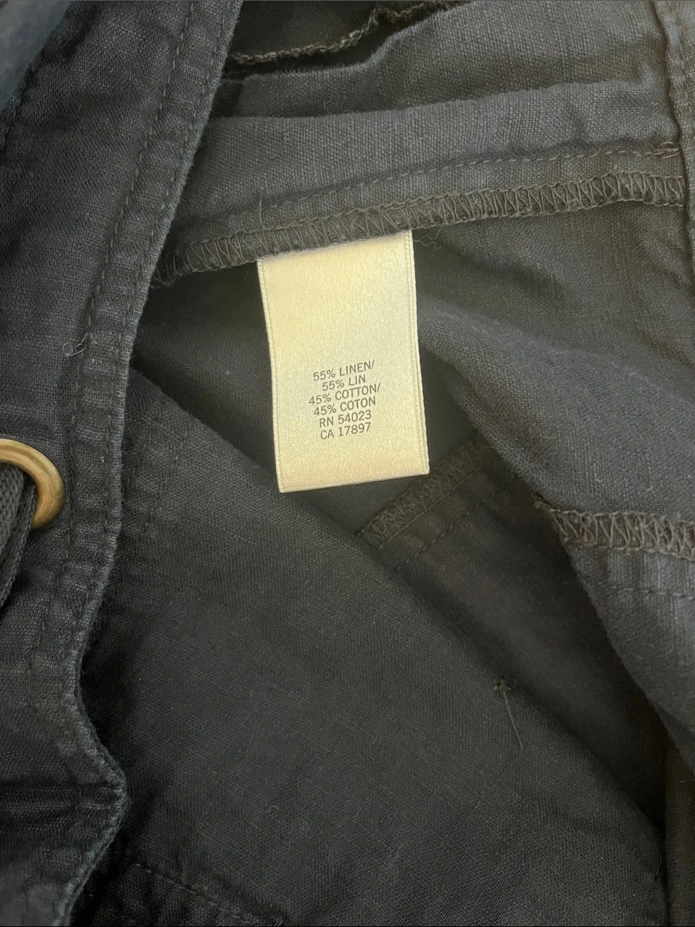 Banana Republic Ryan Fit Dark Navy Linen-Blend Drawstring Pants